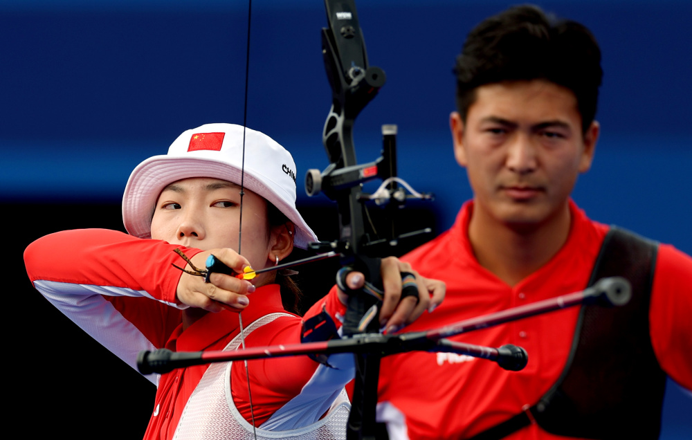 巴黎奥运会|射箭——中国组合王岩/杨晓蕾无缘混合团体八强