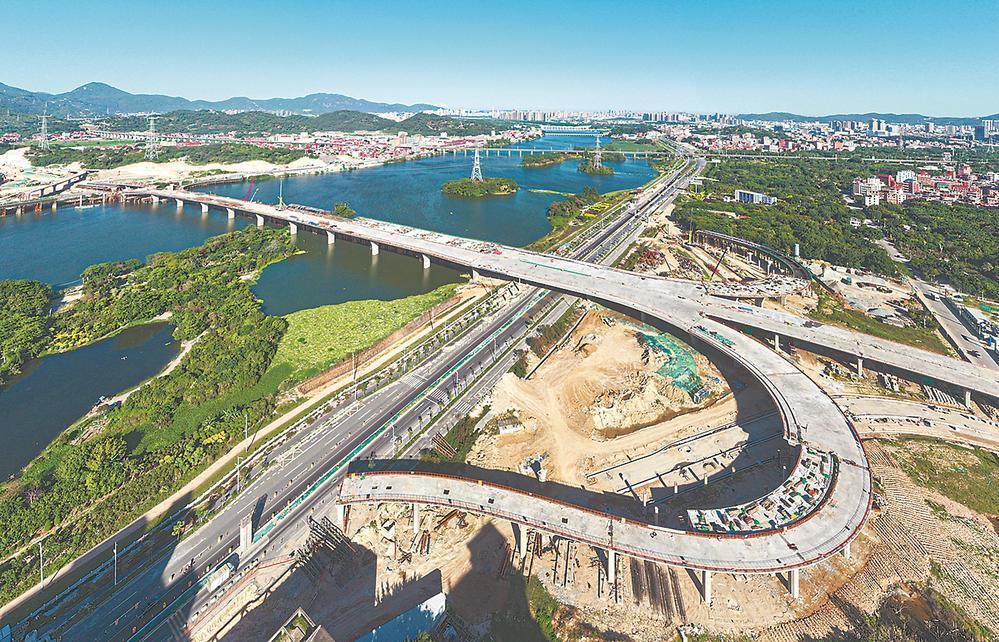 南安市武荣大桥预计年底建成通车