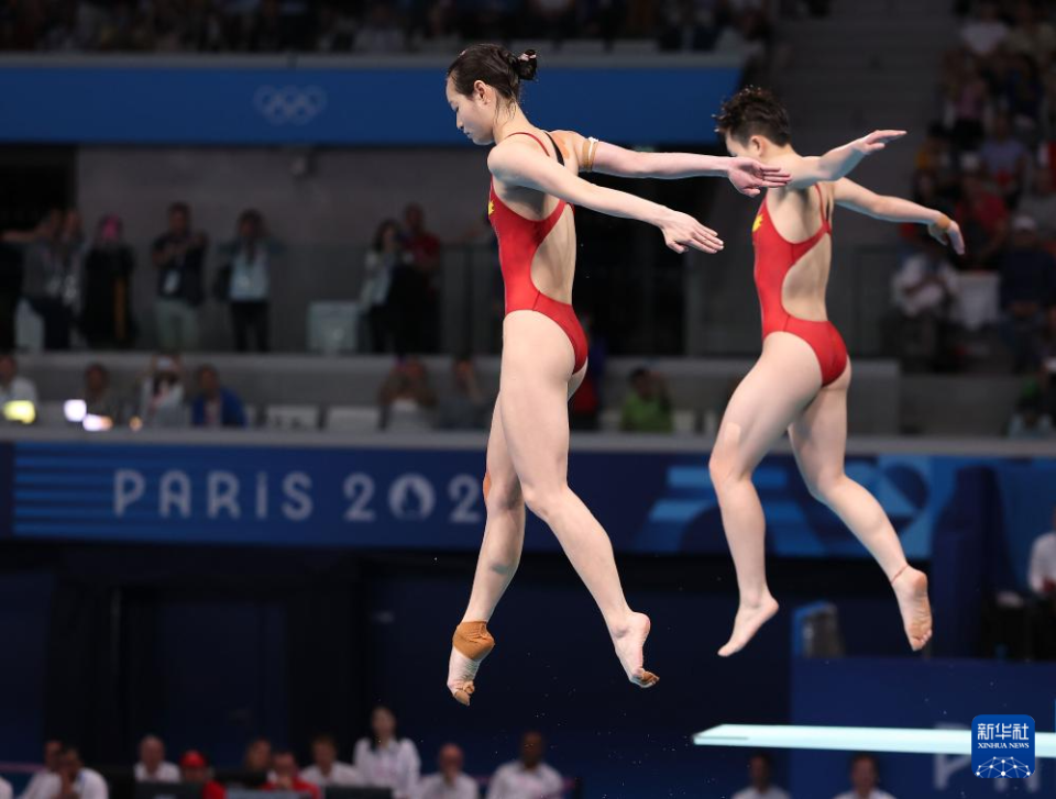 巴黎奥运会 | 跳水——女子双人3米板:中国选手昌雅妮/陈艺文夺得金牌