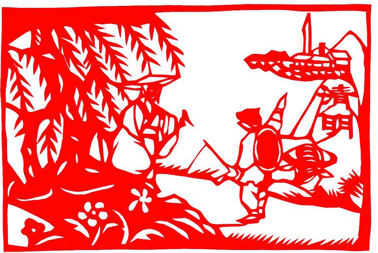 烟台剪纸代表性传承人栾萃华作品.