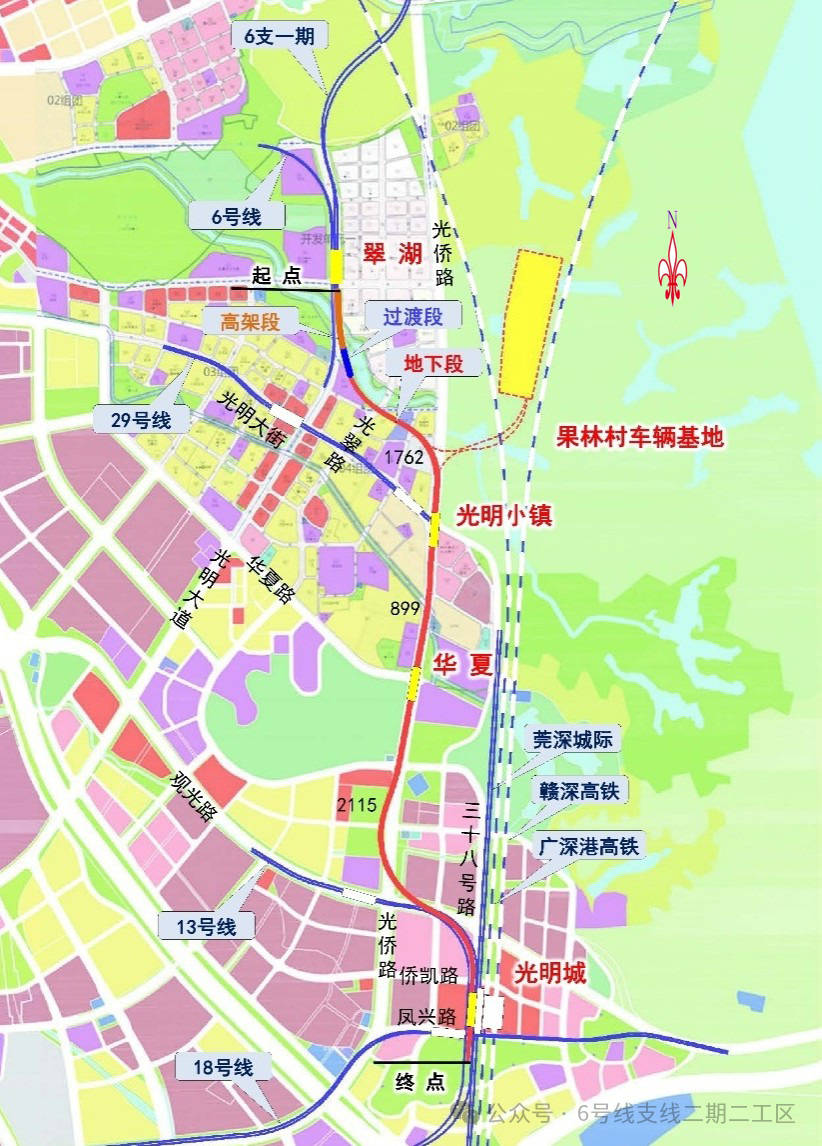 深圳六号线地铁线路图图片