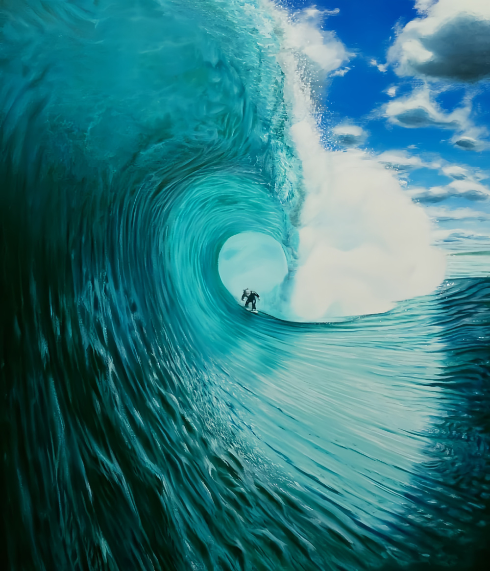 白猫逐浪,蓝海轻风:日本油画家yokoteen访谈录