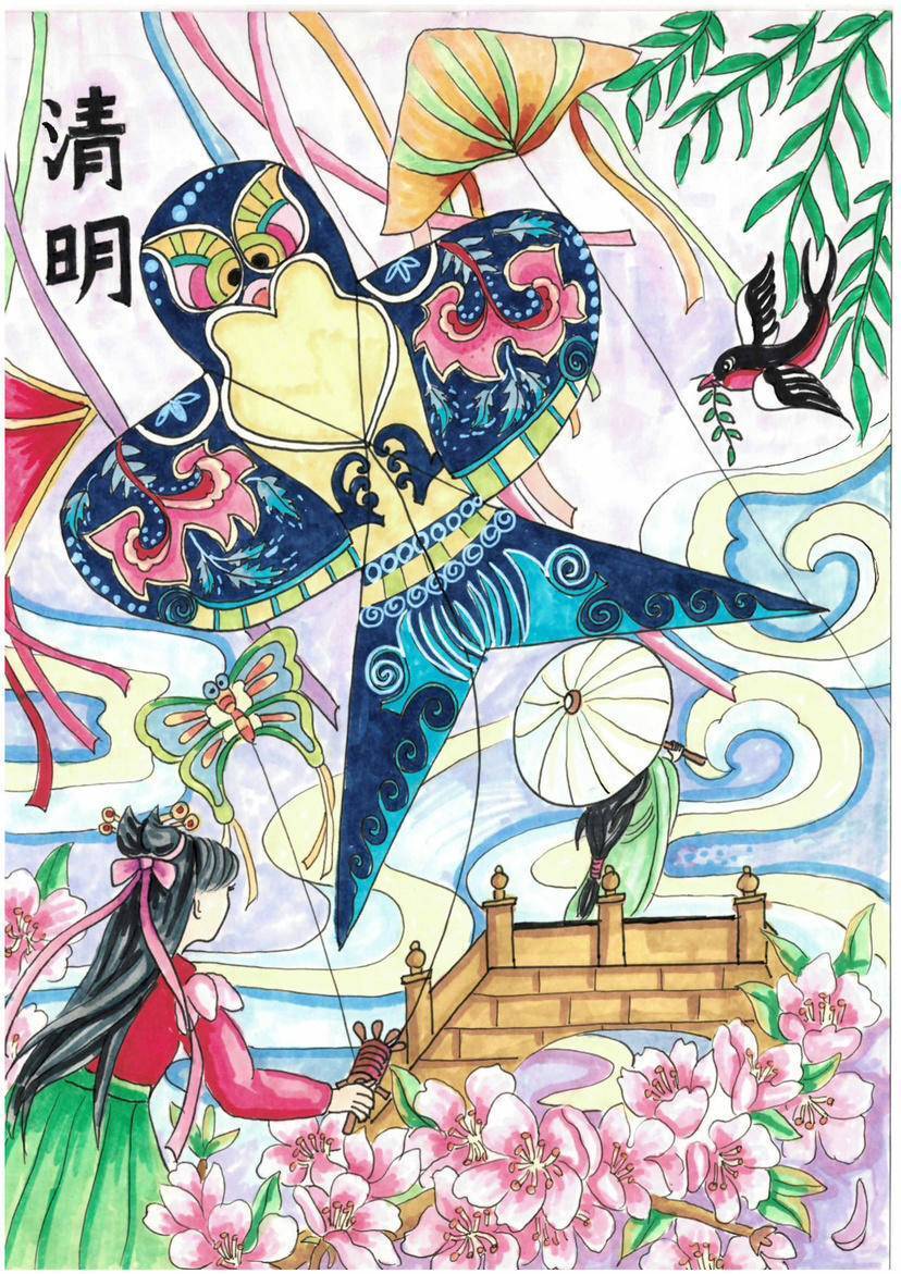 童手绘诗词!孩子们的作品惊艳了这个春天_腾讯新闻