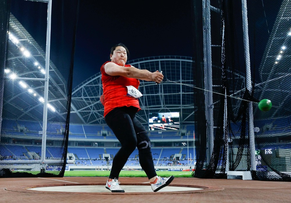 体育田径全国冠军赛女子链球赛况