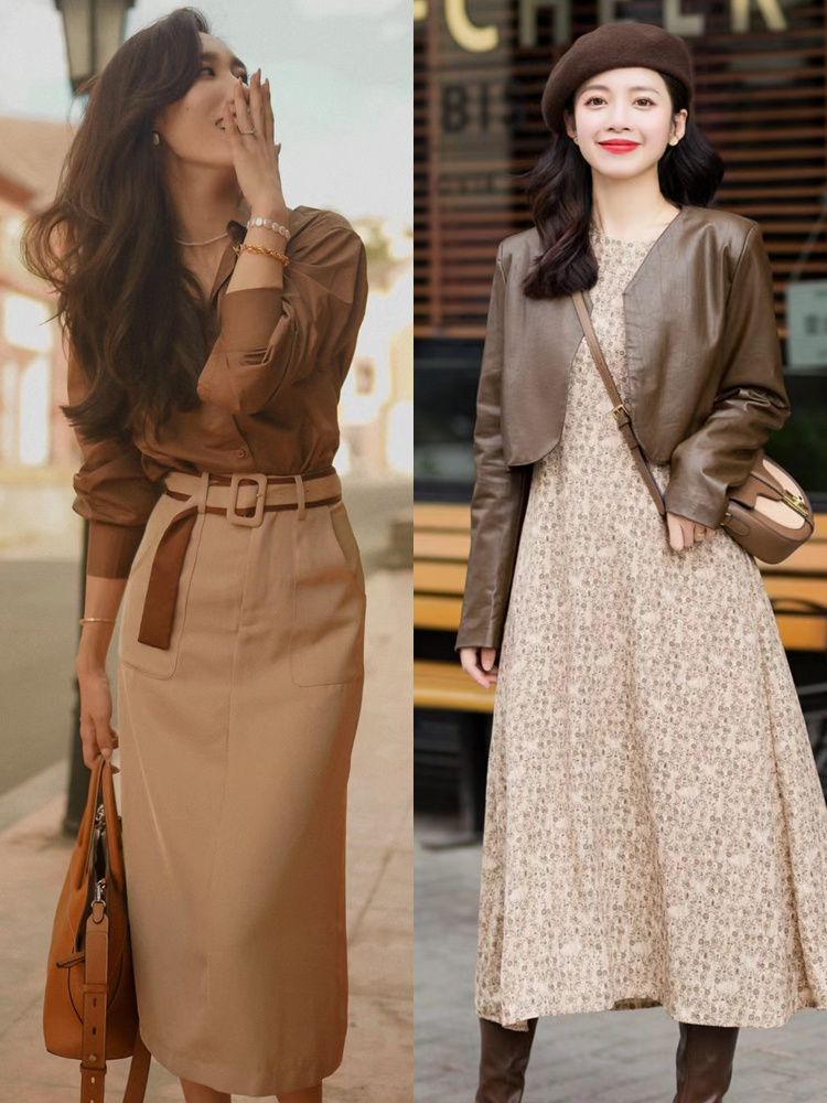 棕色衣服怎么穿好看试试配这四种颜色时尚大气又有格调