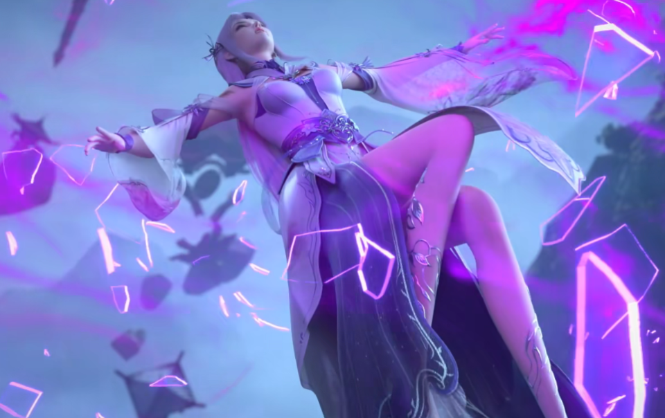 斗破苍穹:小医仙战损姿态来袭,胸衣破碎,浑身浴血,内八大长腿太令人