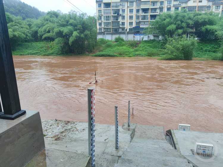重庆江津笋溪河,复兴河等7条中小河流涨水