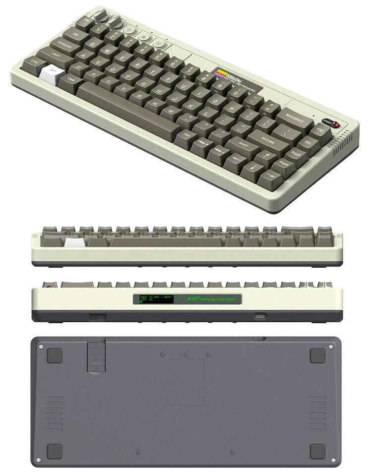 八位堂推出致敬Apple II的复古Retro 68 AP50限量版键盘_腾讯新闻