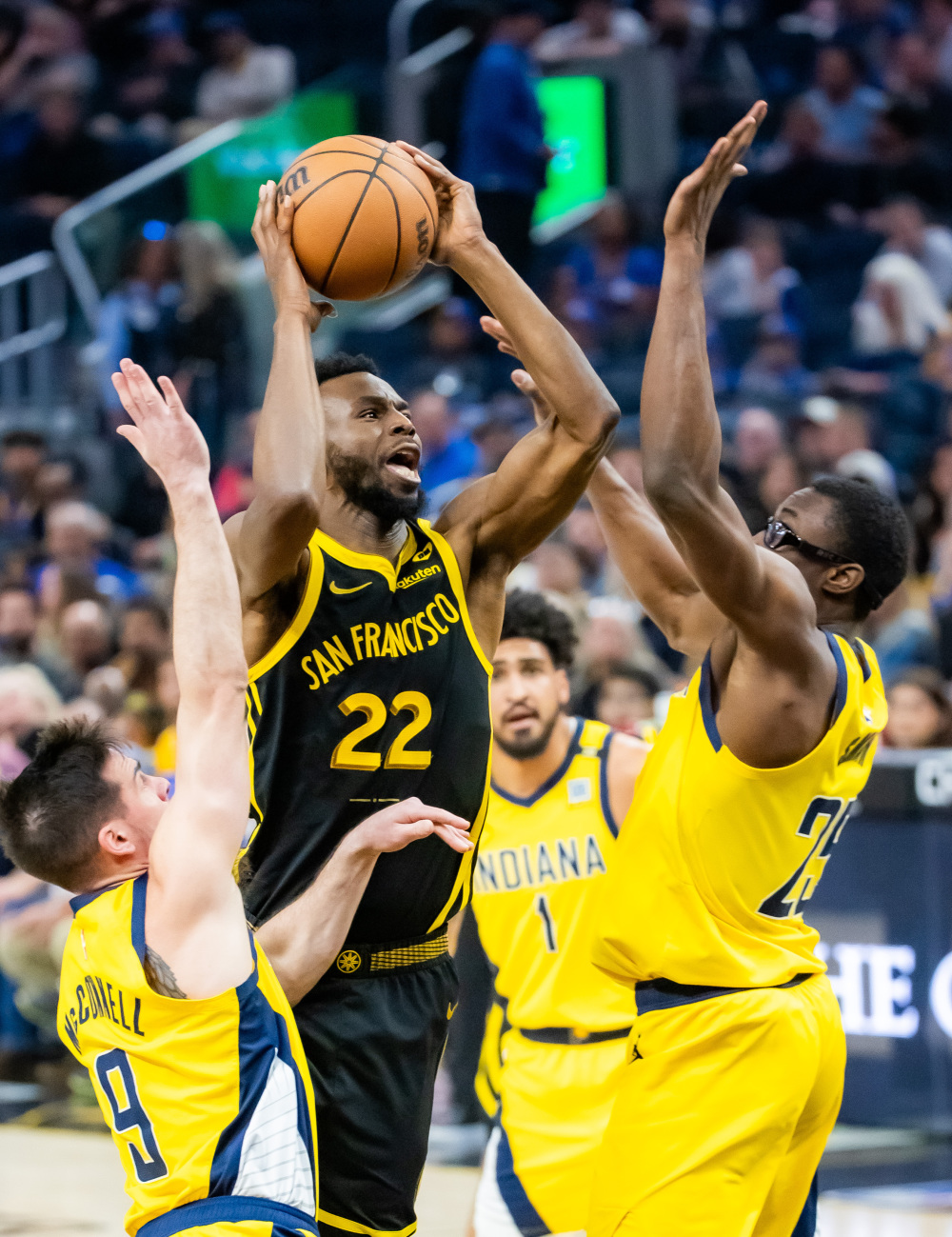 篮球——nba常规赛:步行者胜勇士