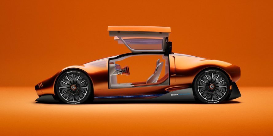 超酷梅赛德斯奔驰公布visionone11电动超跑概念车