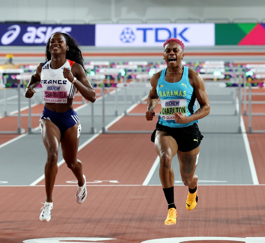 世锦赛女子60米栏:查尔顿7秒65夺冠再破世界纪录 决赛门槛7秒95