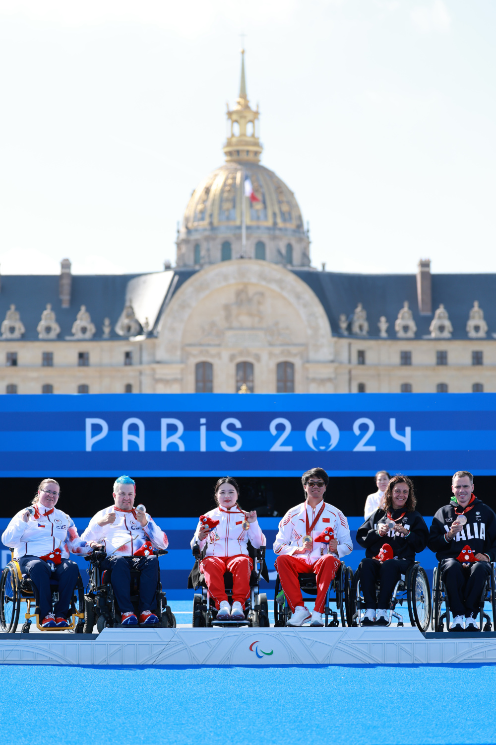 射箭——张天鑫/陈敏仪夺得混合团体w1级冠军