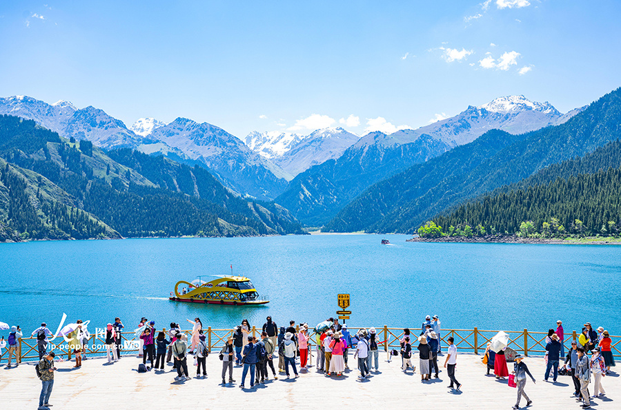 天山天池八大景观图片图片