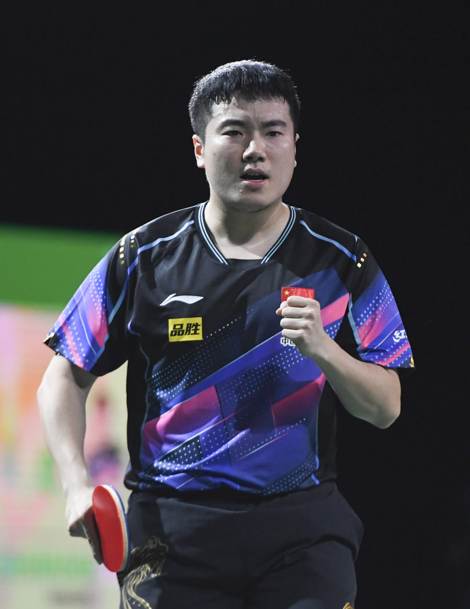 (体育)乒乓球——世乒赛:梁靖昆晋级32强