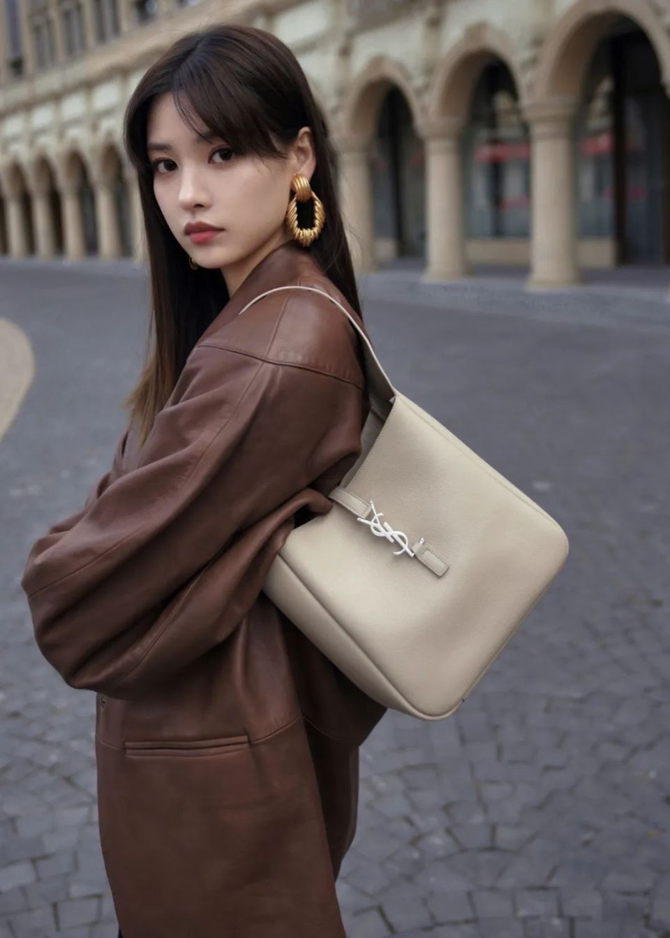 张艺上演绎saintlaurent圣罗兰摩登型格