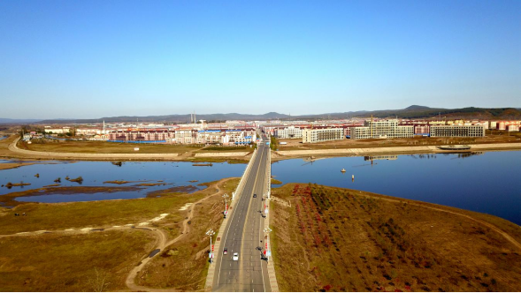 伊春市友好區航拍一角伊春市友好區藍莓街改造後全景圖加快構建現代