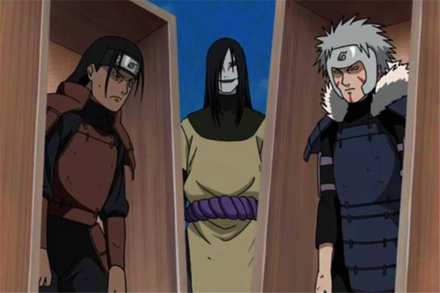 在木叶崩溃计划的时候,大蛇丸利用秽土转生的初代火影千手柱间与二代