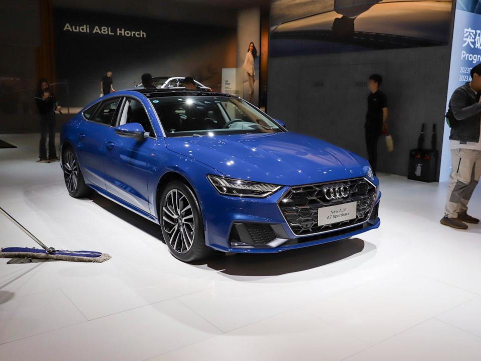 经典造型没有变化2024款奥迪a7sportback车展实拍图曝光