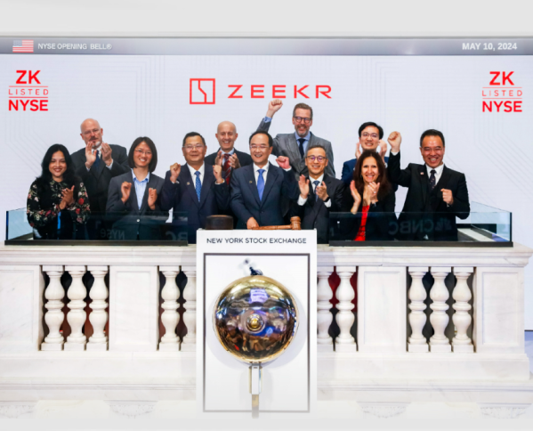 极氪美股上市首日股价大涨35% ipo规模大于计划