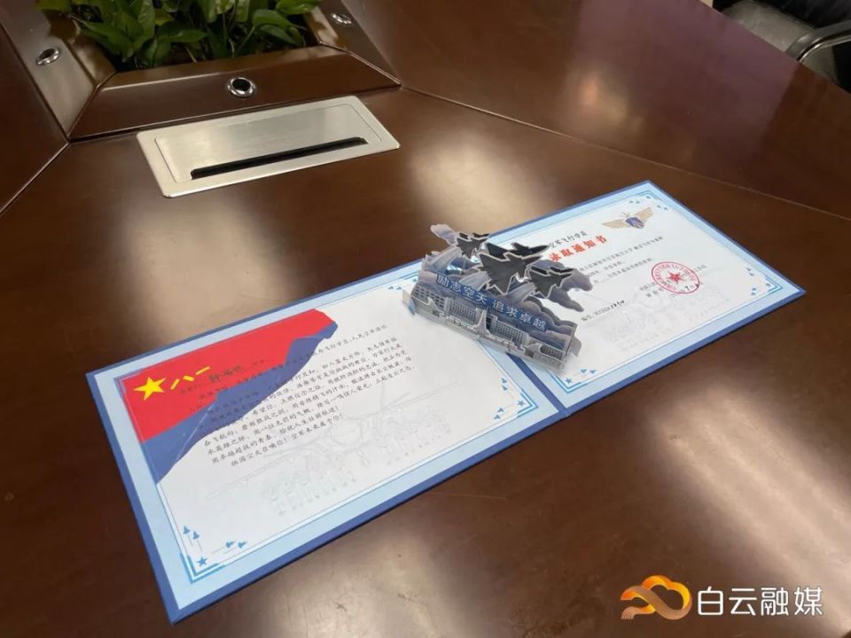录取通知书中国人民解放军空军招收飞行员工作局的收到了来自高三学子