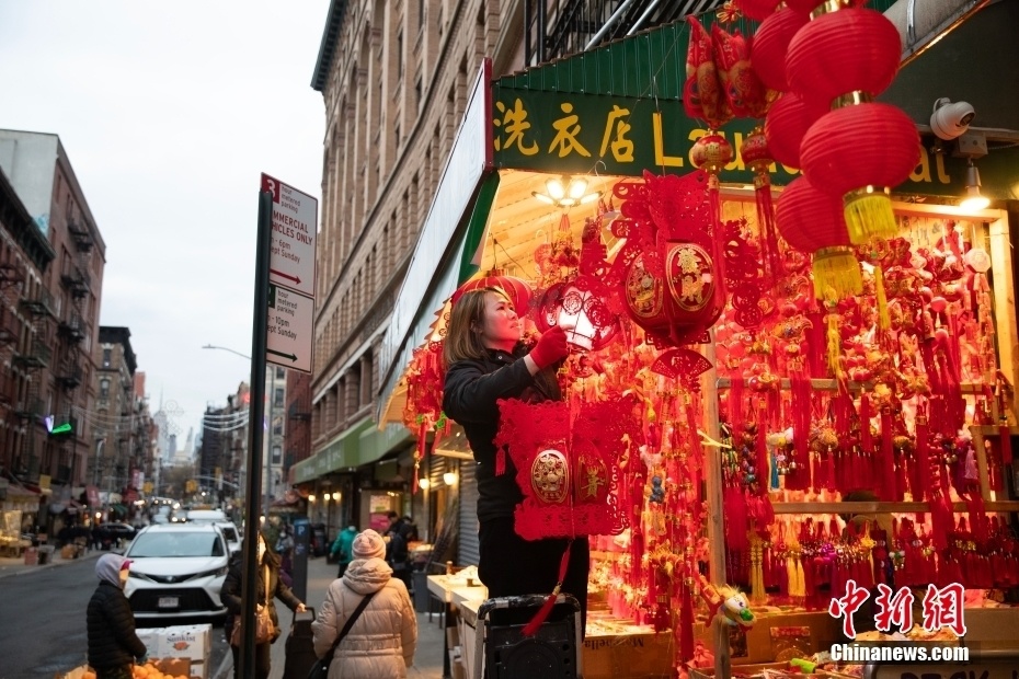 纽约唐人街街景图片