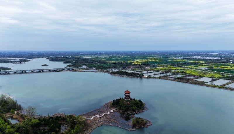 春满江淮颍州西湖碧波荡漾唯美磨滩风景如画