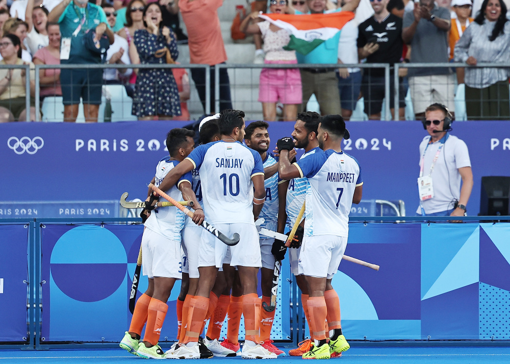 巴黎奥运会丨曲棍球——男子半决赛:德国队胜印度队