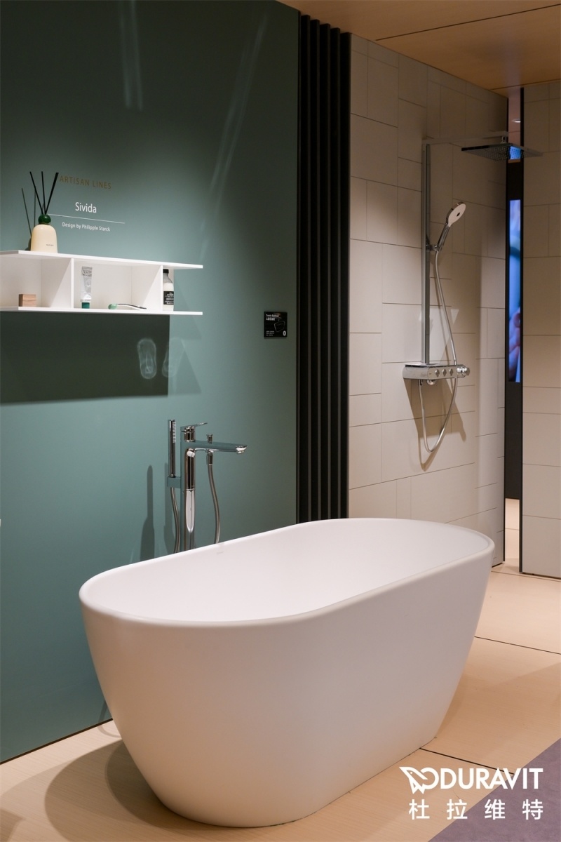 全新trento特兰托64独立式浴缸杜拉维特也带来了品牌近年又一重心