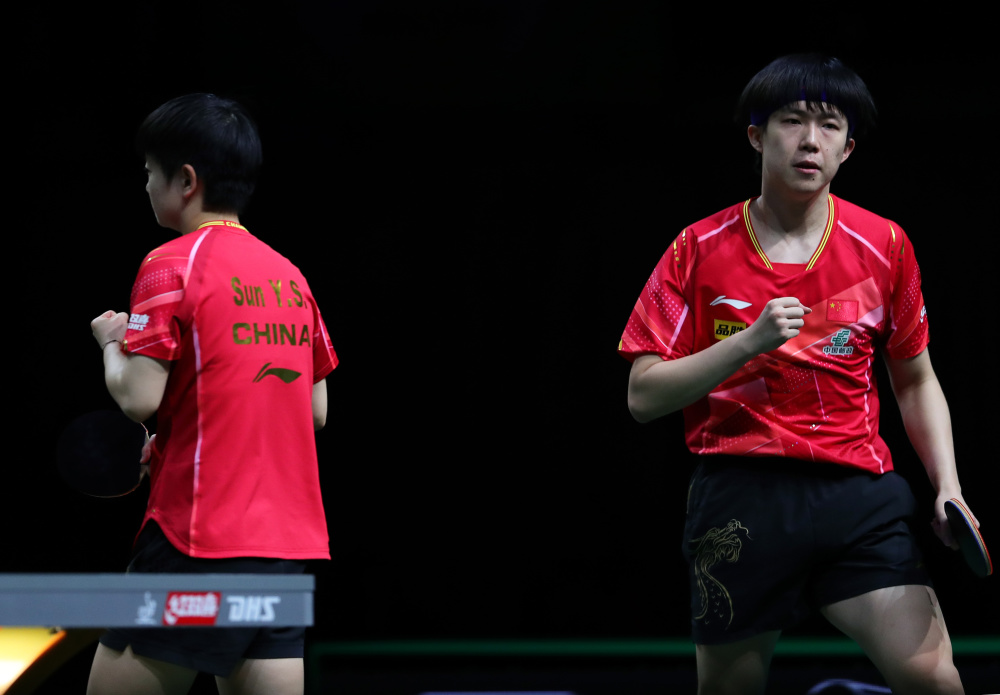 (体育)乒乓球——世乒赛:王楚钦/孙颖莎晋级混双16强-腾讯新闻