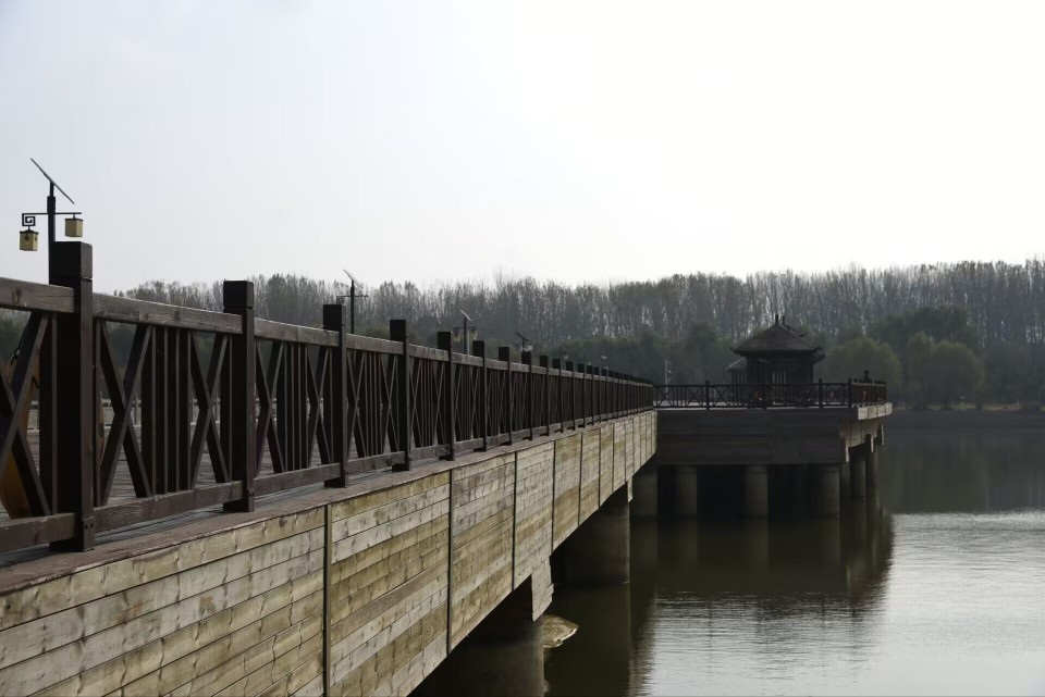 青州弥河国家湿地公园金秋景色旖旎