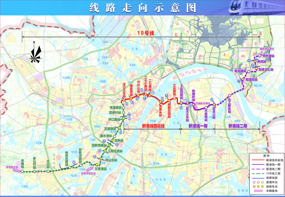 武汉地铁十七号线路图图片