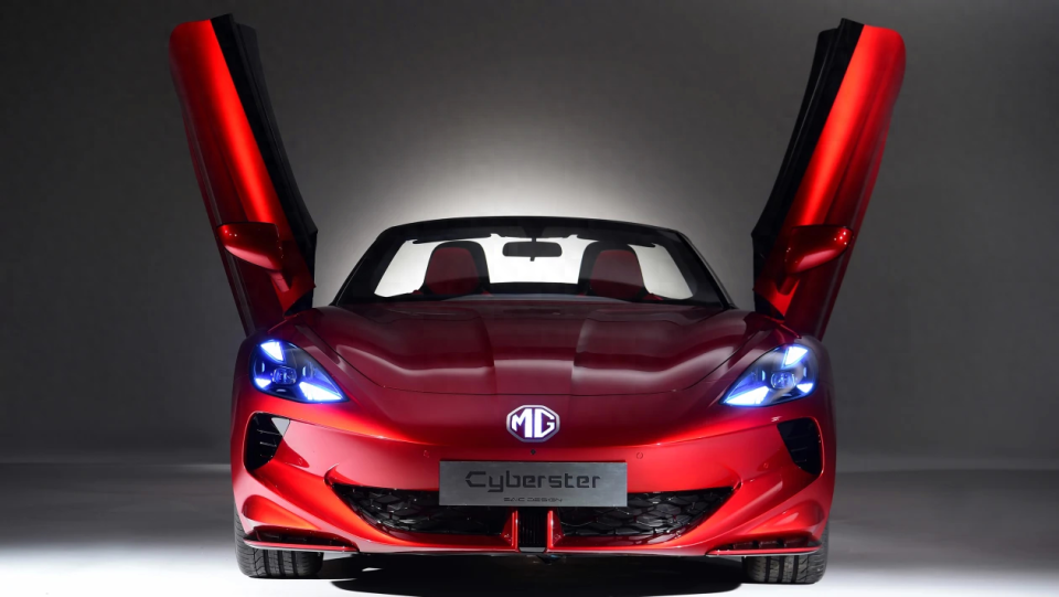 视觉效果出色性能强劲,上汽名爵mg cyberster更多实拍图发布