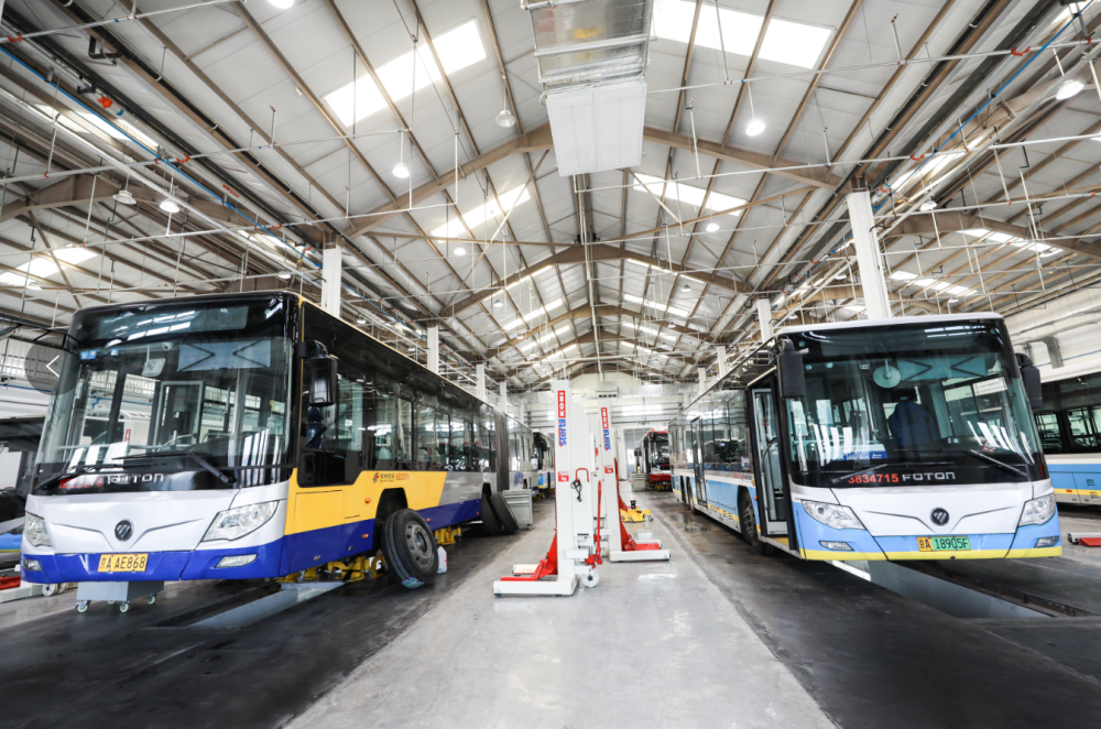 北京公交保修分公司王佐场站投入使用系北京最大公交车医院