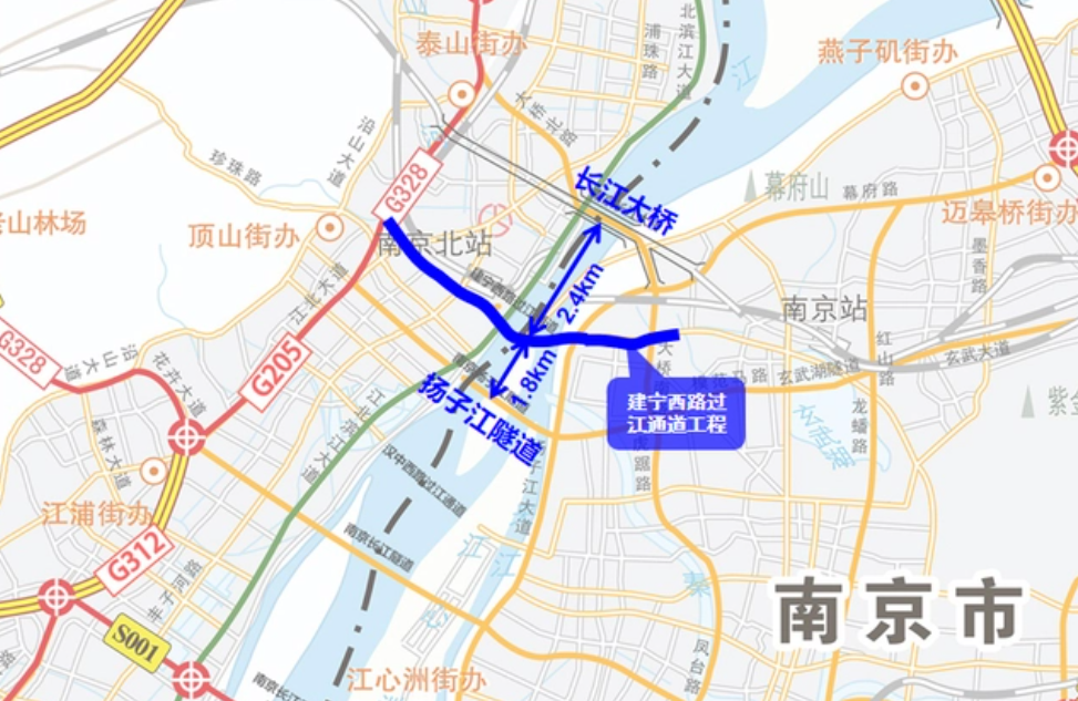 汉中西路过江通道图片