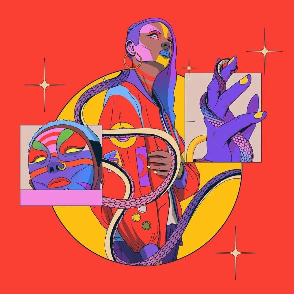 插画|朋克风格的时髦插画案例100款