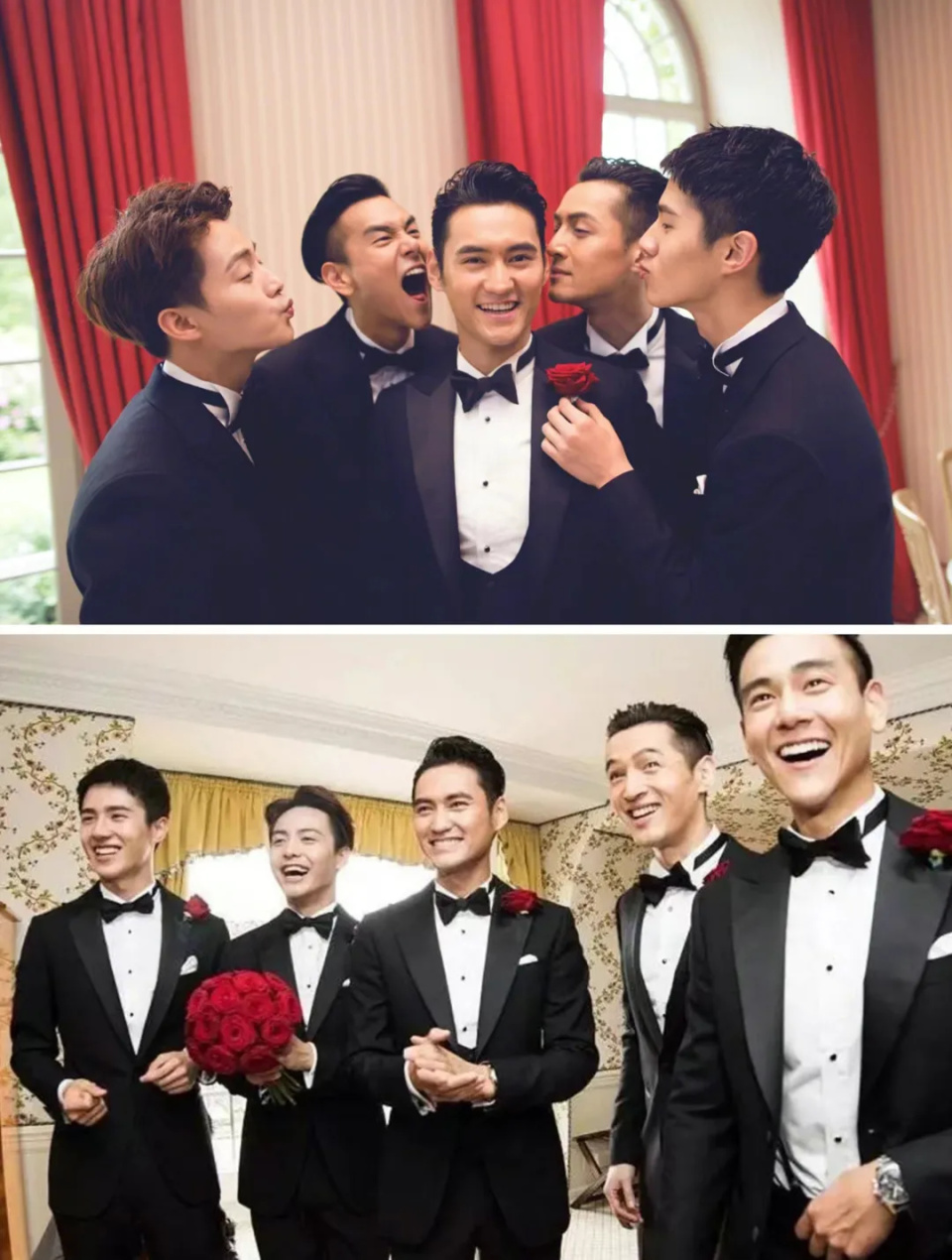 袁弘当年"地表最强伴郎团",如今发展大相径庭