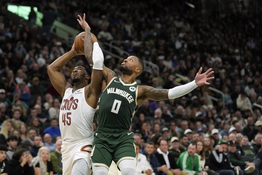 NBA常規(guī)賽：騎士7連勝送雄鹿5連敗?米切爾準絕殺字母表75分