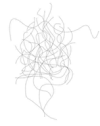 在新图层上,描画路径并选择画笔作为黑色描边的工具.