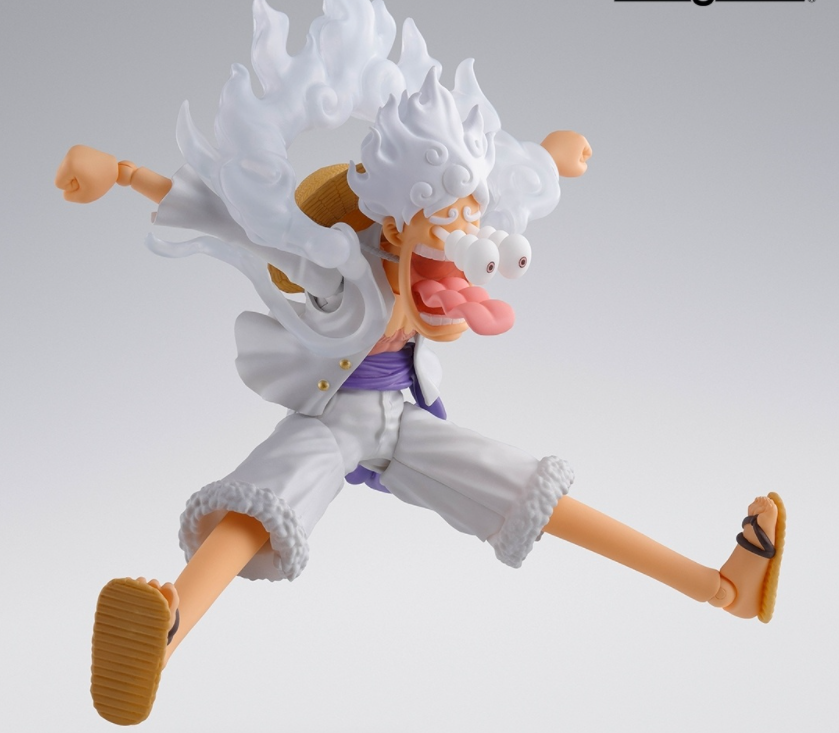 海贼王路飞五档尼卡觉醒shf可动手办公开 软胶包铁丝的特殊设计