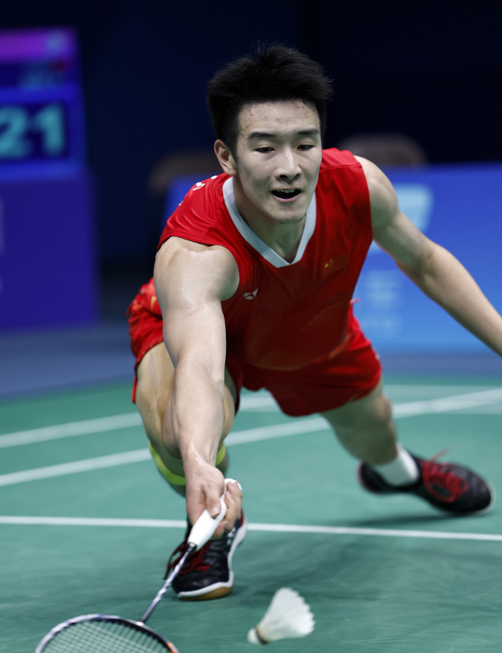 羽毛球男子单打中国选手李诗沣夺冠3
