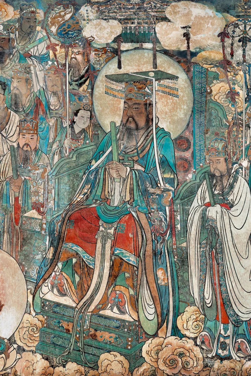 永乐宫壁画中的玉皇大帝本文经公众号"艺旅文化"授权发布1986年播出的