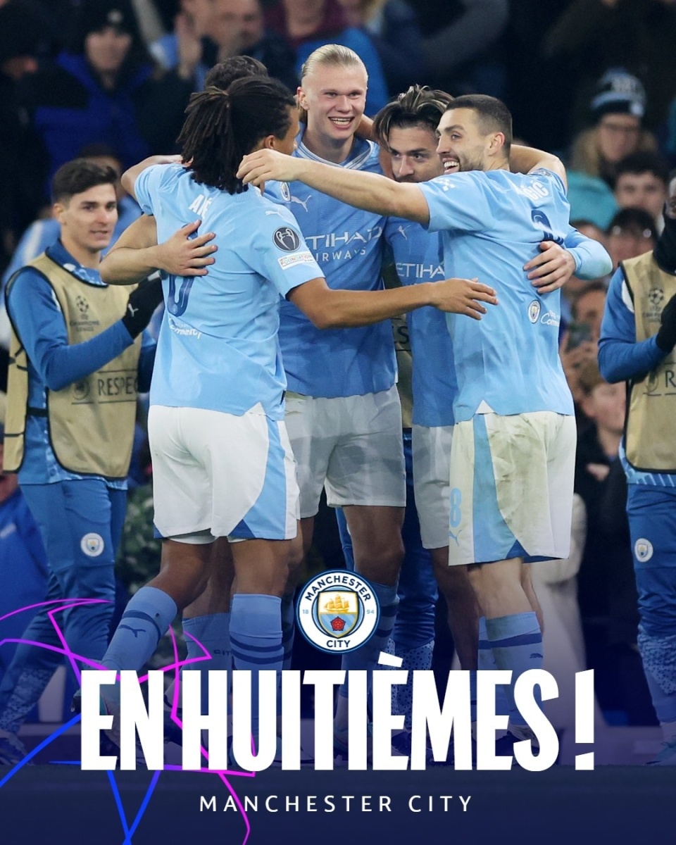 曼城提前2轮晋级欧冠16强_腾讯新闻