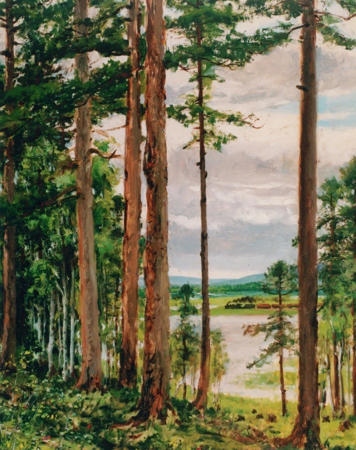 但替河山添彩色吴作人草原云雨油画作品研究展苏州开幕