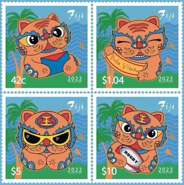 斐济发行中国农历龙年生肖邮票,设计来自咱青岛_腾讯新闻