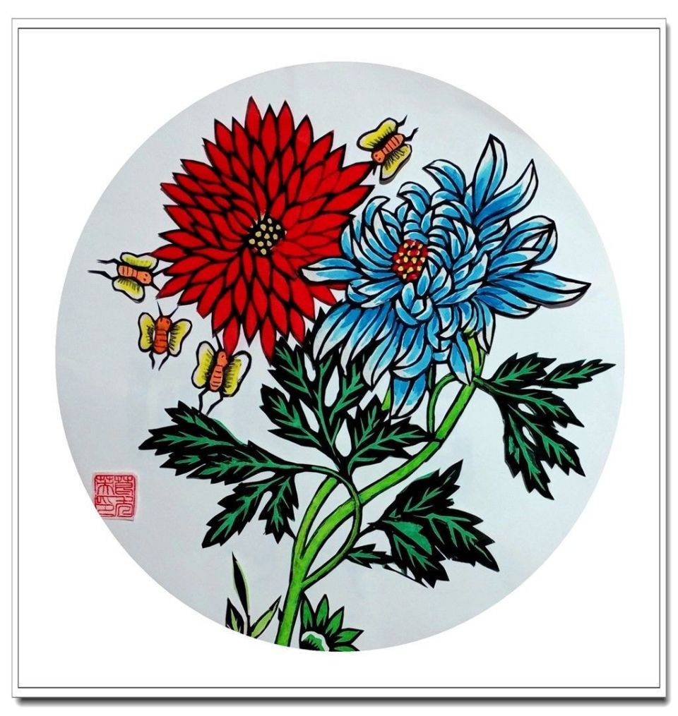 葛秀英彩色剪纸精品欣赏一