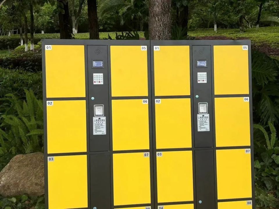 呈贡区洛龙公园智能储物柜"上岗"啦!