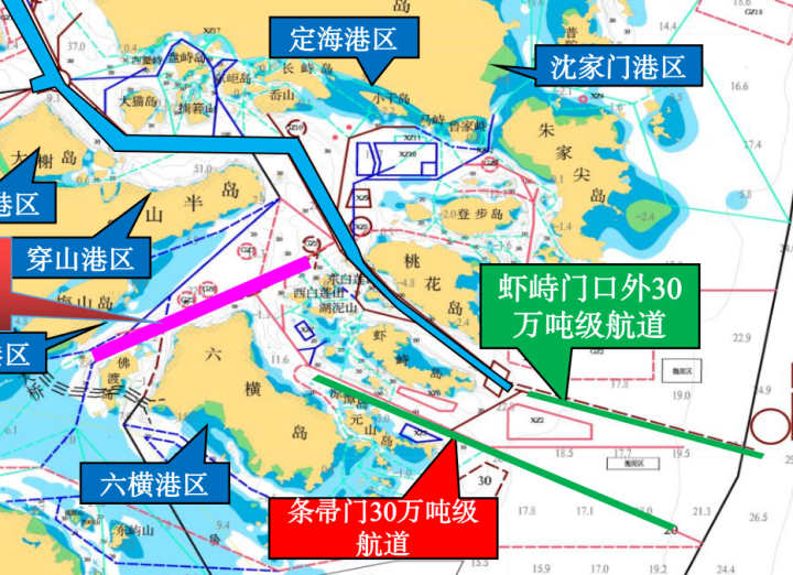 宁波舟山港港区分布图图片