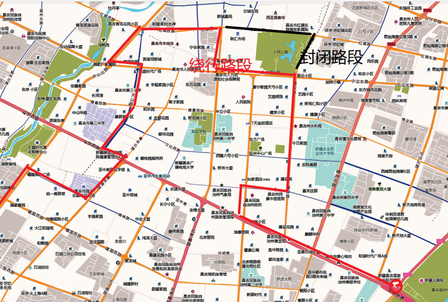 昌吉市区地图全图图片