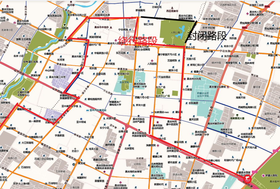 昌吉公交车线路图图片