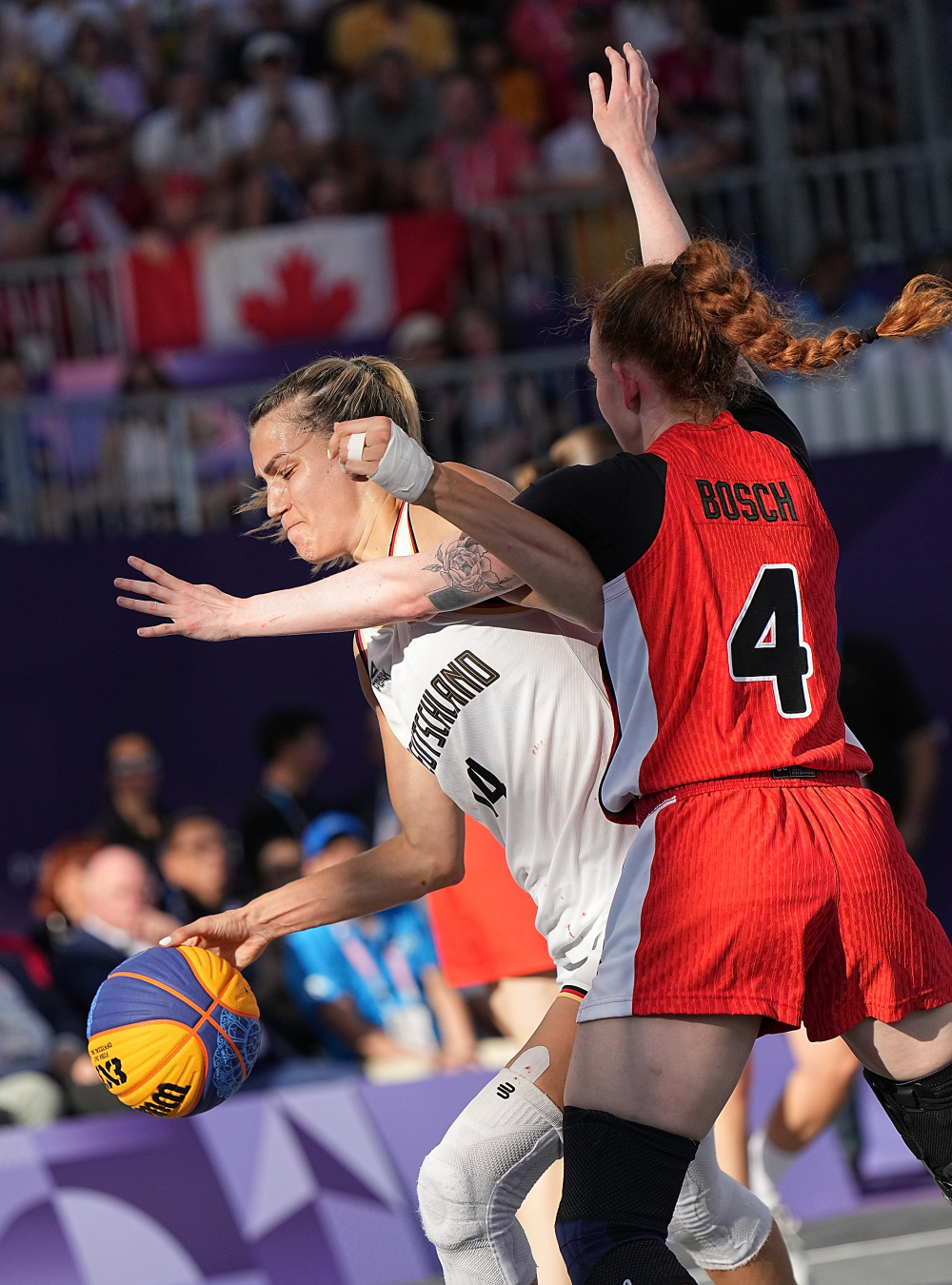 巴黎奥运会丨三人篮球——女子半决赛:德国队胜加拿大队